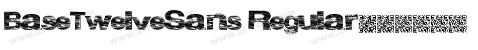 BaseTwelveSans Regular字体转换
